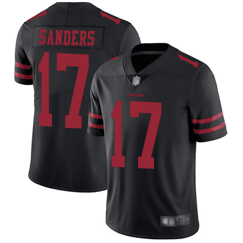 Men's San Francisco 49ers #17 Emmanuel Sanders Black Vapor Untouchable Limited Stitched NFL Jersey
